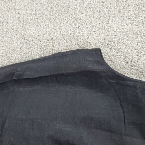 H&M Top Womens Medium Black V-Neck Sleeveless Loose Blouse Casual - Picture 12 of 12